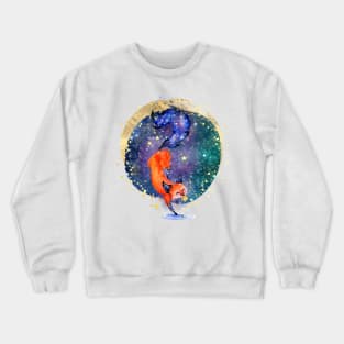 Galaxy Dream Realm Fox Crewneck Sweatshirt